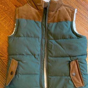 Boys Gymboree fleece lined vest